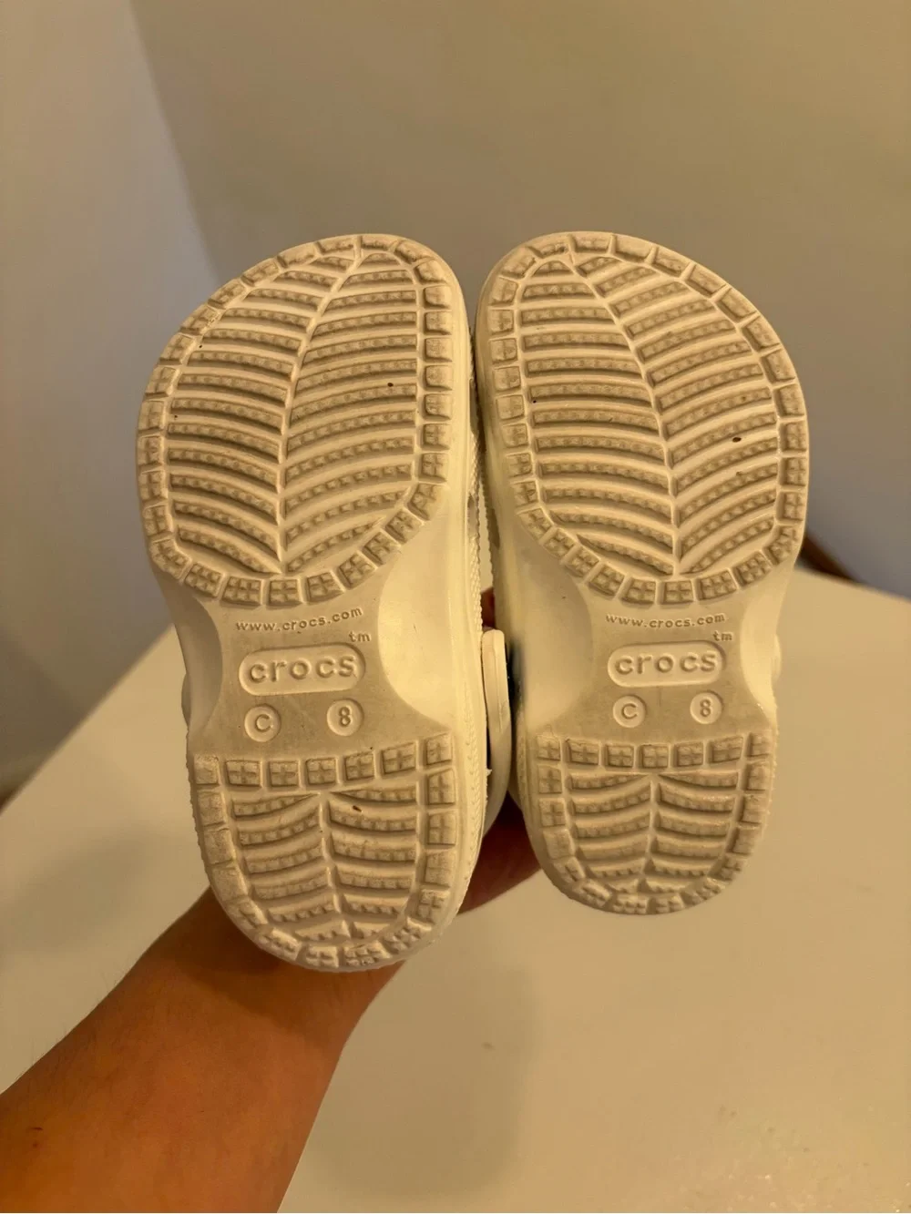Crocs Classic White Kids Clogs Size C8